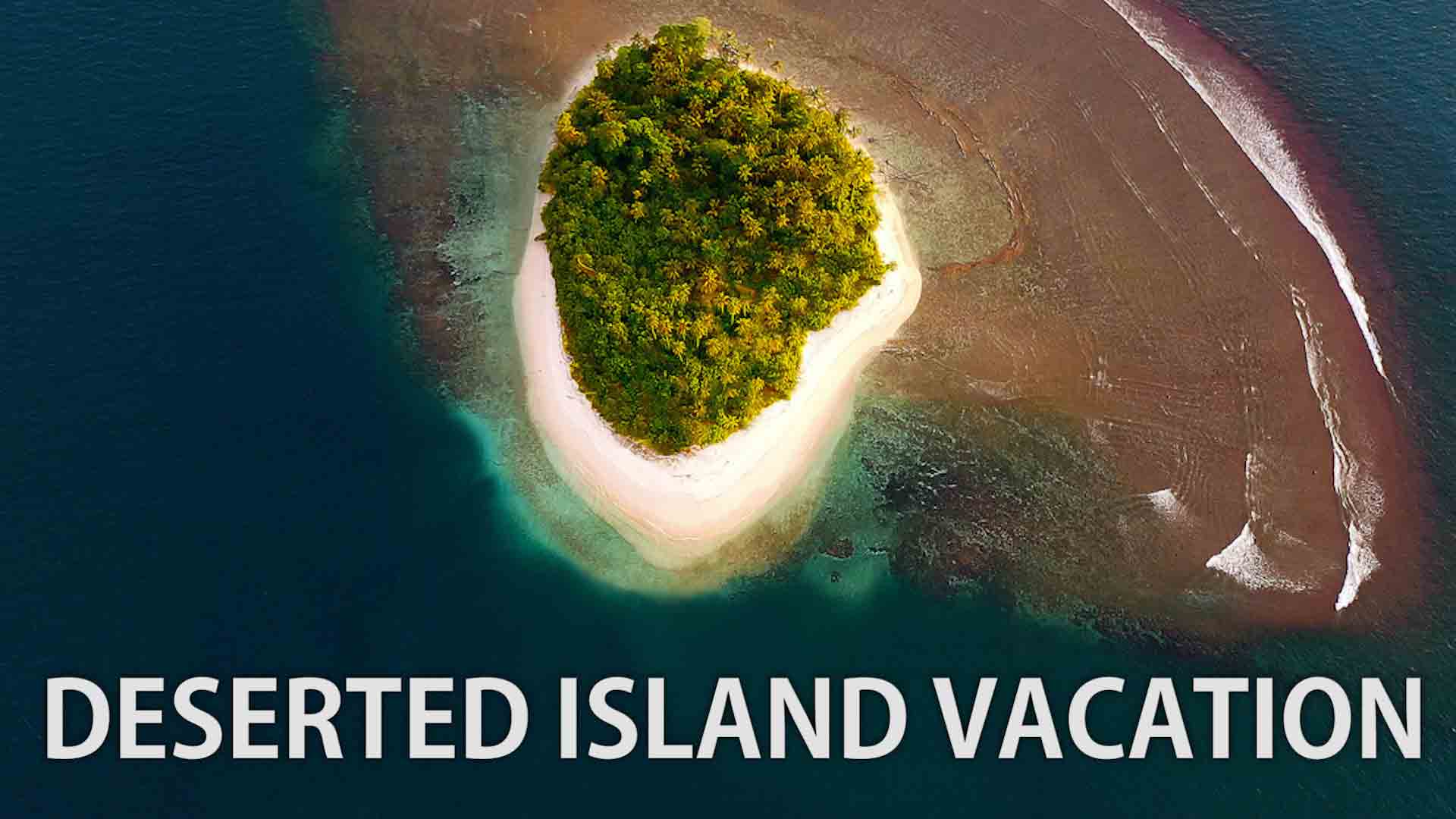 One of our deserted island seen from the sky